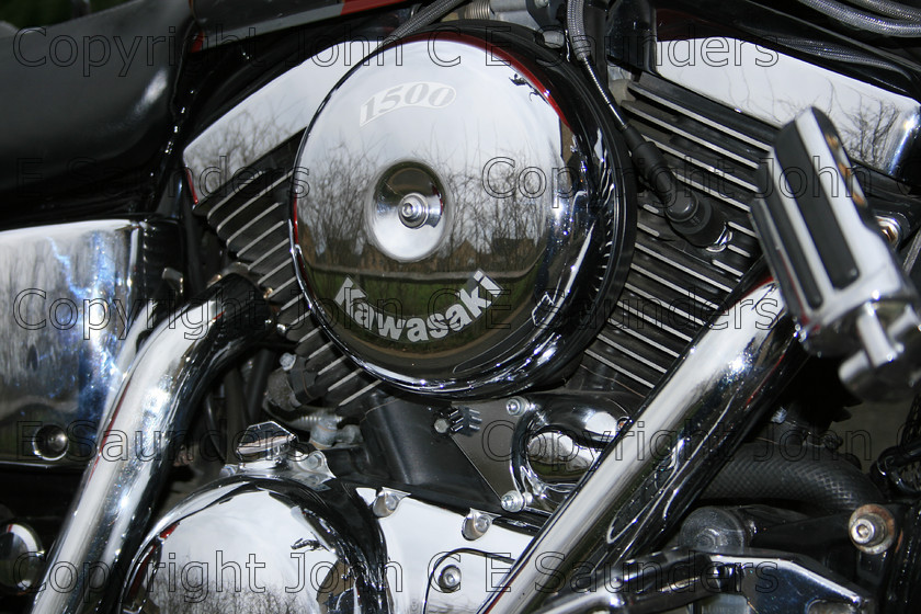IMG 5702 
 Kawasaki Engine 01 
 Keywords: engine,motor,motorcycle,motorbike,close up,chrome,shiny,v twin