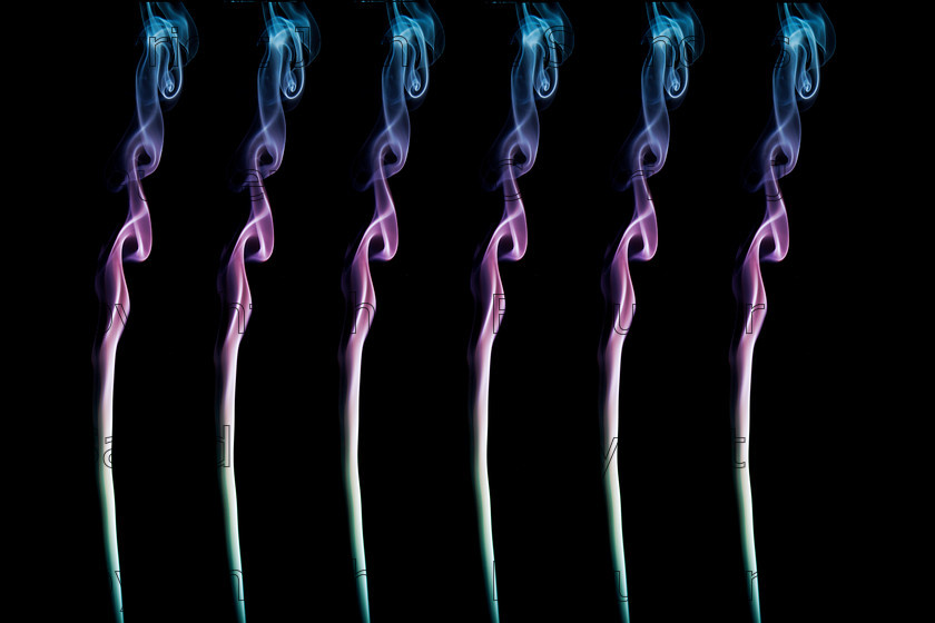 IMG 0890multirnb 
 Cuplicate smoke art 
 Keywords: smoke,art,abstract,incense,wisp,six,repetition,duplication,fumes,zen,beauty,curve,isolated on black,pattern,black,white,grey,multicoloured,colourful,texture,colours,background,copy space,form