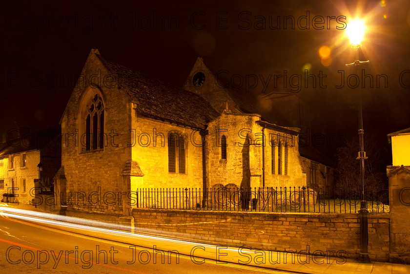 IMG 8384church on street 
 Church on street 
 Keywords: church,street,night,street,UK,England, lamp,orange,shadows,christian,religion,place of worship